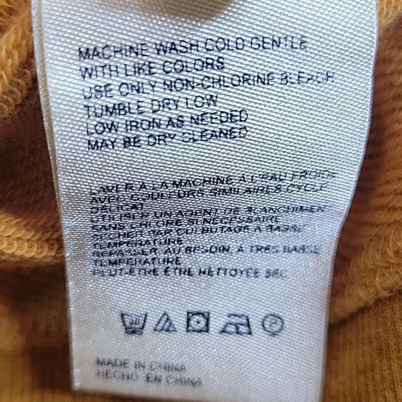 Anthropologie Gold Pullover with Cut Out Back Size Small - Picture 7 of 9